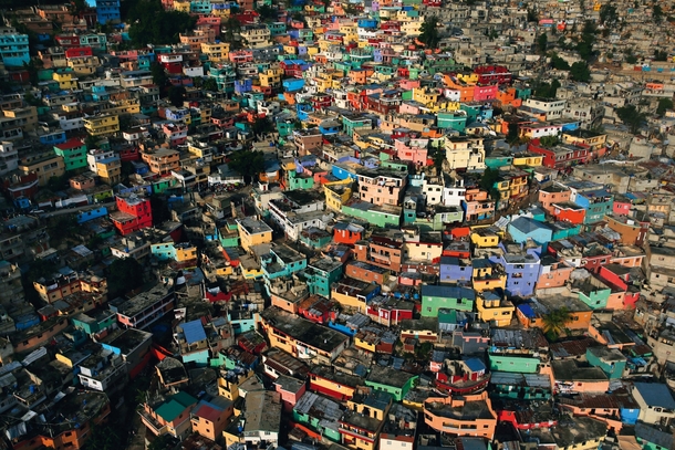 Jalousie a shantytown on the edge of Ptionville a suburb of Port-au-Prince Haiti Yann Arthus-Bertrand 