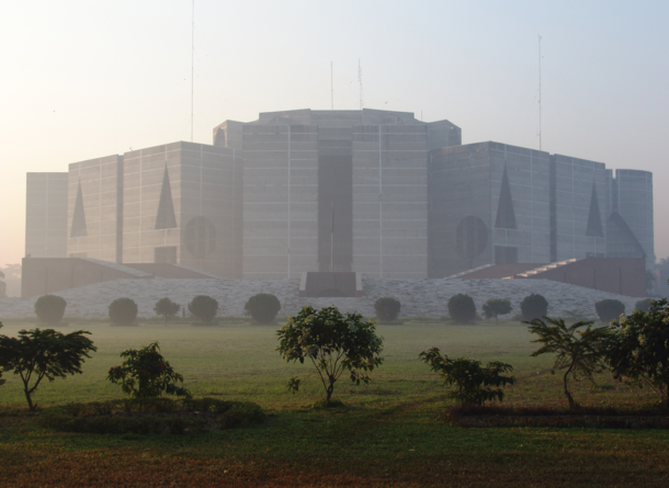 Jatiya Sangsad Bhaban the National Parliament House of Bangladesh Louis Kahn