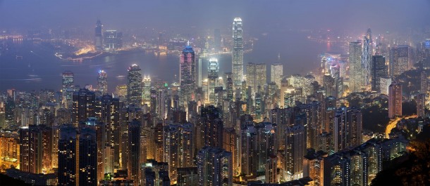 Jaw Dropping View of Hong Kong at Night 