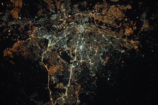 Johannesburg in South Africa taken from the ISS