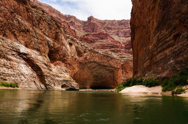 John Wesley Powell once said this cave could hold  people - Redwall Cavern Grand Canyon USA 