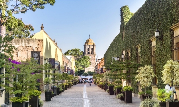 Jose Cuervo street in Tequila Mexico