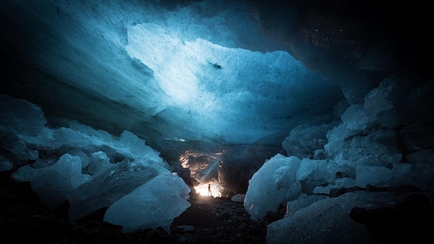 Jtunheimar Ice Cave Vatnajkull Iceland  OC