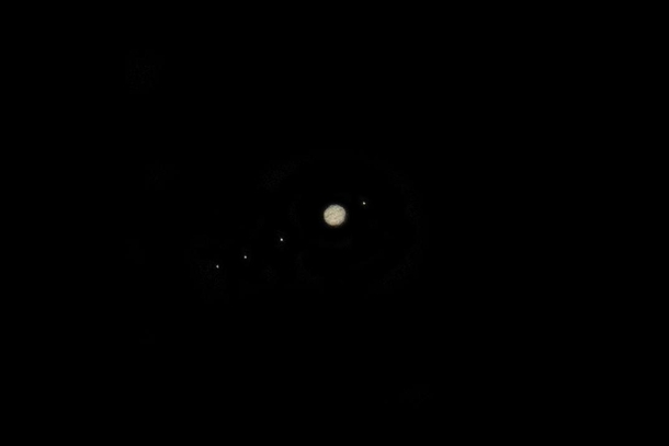 Jupiter and its moons taken with my DSLR last spring