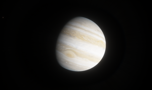Jupiter As Seen In Space Engine