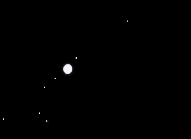Jupiter just overexposed to see his moons