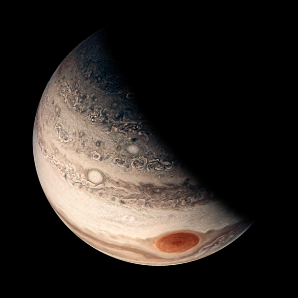 Jupiter taken by the JUNO spacecraft and image post processing done by me