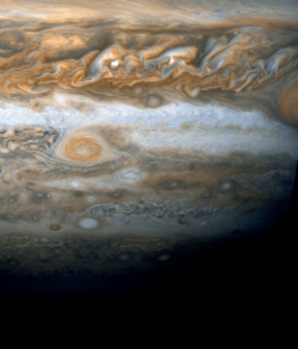 Jupiters Little Red Spot which appeared in  possibly signaling a change in Jupiters climate taken by the Hubble Telescope 