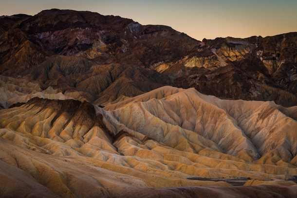 Just a portion of the incredible landscape at Zabriksie Point in Death valley  jonnyboy_wanderlust