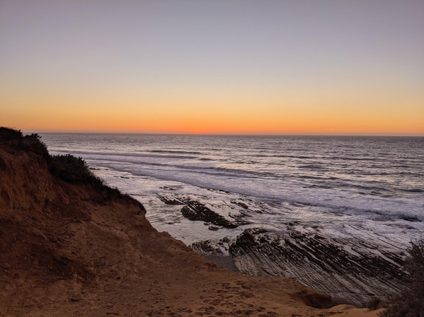 Just after sunset at Hazard Canyon in Montana De Oro State Park CA 