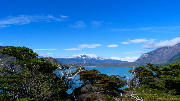 Just another blue lake in Torres del Paine Chile Patagonia