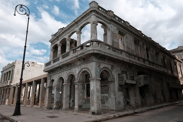 Just got back from Cuba made it out a day before the tornado hit luckily Love the architecture there Havanas a great city for beautiful abandoned buildings 