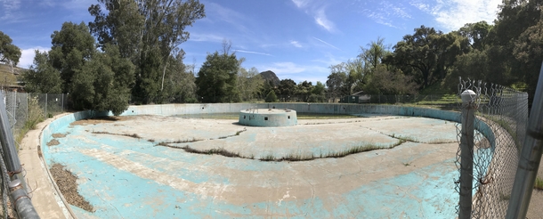 k person capacity pool at Peter Strauss Ranch largest pool West of Mississippi at one point
