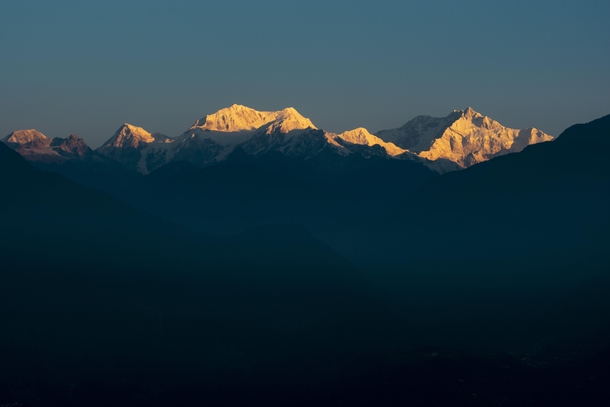 Kanchenjunga rd highest mountain in the world OC