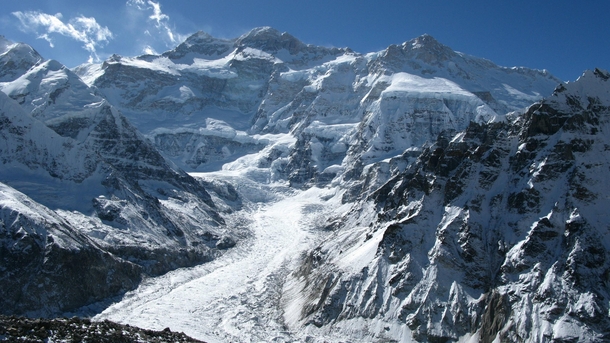Kangchenjunga the third highest mountain in the world IndiaNepal 