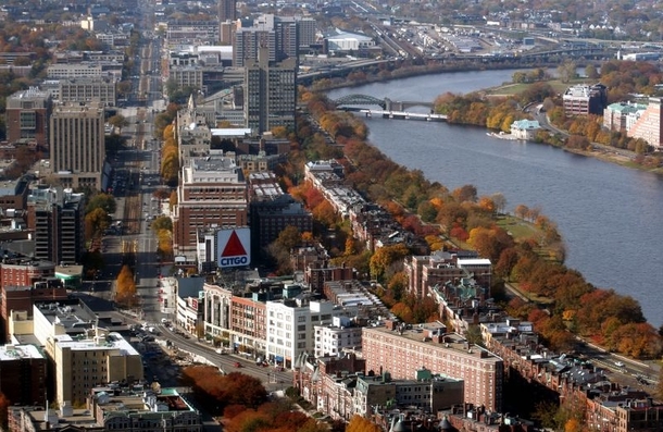 Kenmore Square and the Charles River Boston 