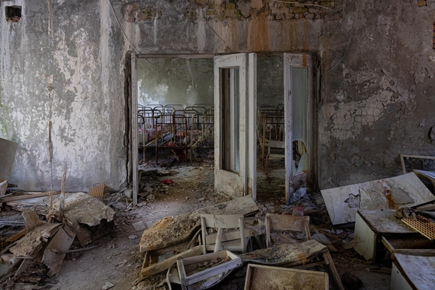 Kindergarten in Pripyat Chernobyl exclusion zone OC