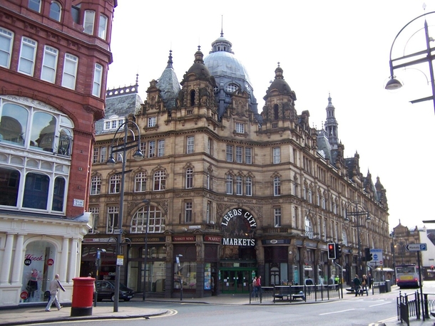 Kirkgate Market in Leeds England Designed by Joseph and John Leeming and built during Leeds hay-day as a textiles and industrial manufacturer in the mid s it still stands as the largest covered market in Europe today