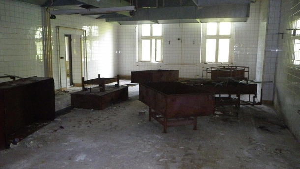 Kitchen equipment Abandoned Soviet Barracks Juterborg Germany