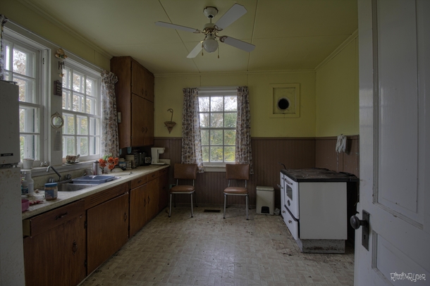 Kitchen Inside an Abandoned Ontario Time Capsule House 