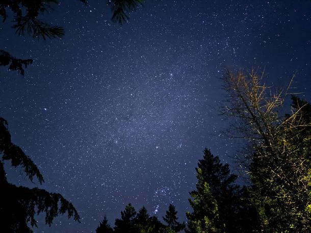 Kitsap County Washington Enjoying the night sky under voluntary lockdown
