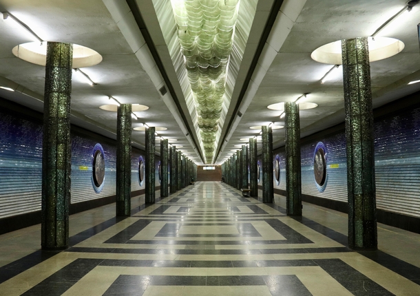 Kosmonavtlar Metro Station - Tashkent Uzbekistan 
