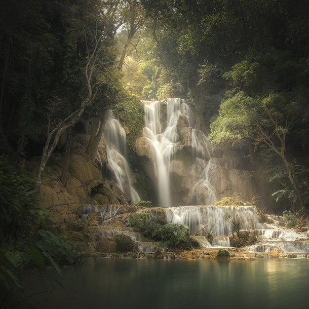 Kuang Si Falls near Luang Prabang Laos 