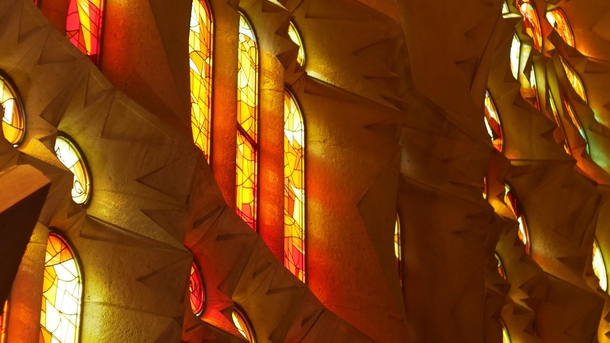 La Sagrada Familia from the inside