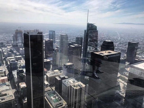 LA seen from US bank tower