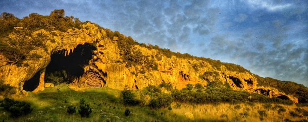 Lacks the usual grandeur of most EarthPorn pics but these caves near my house are really something at sunset Tarragal Caves Australia 