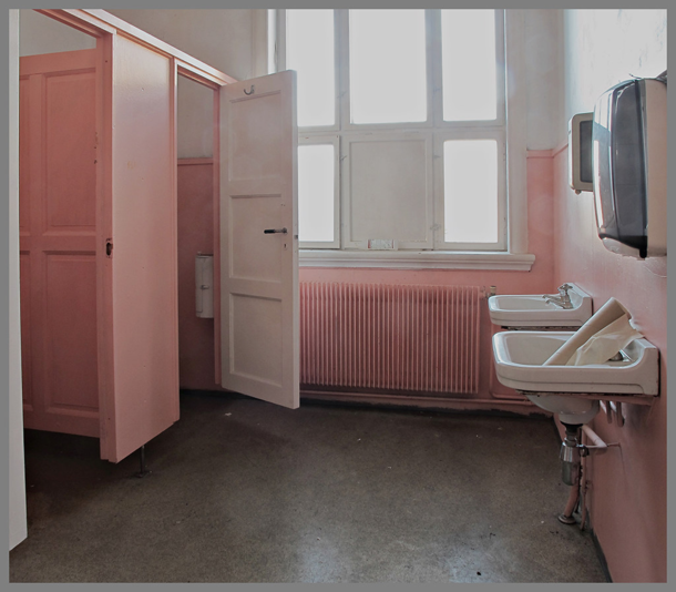 Ladies room in an abandoned school in Norway Photo by Ragnar Fredrik Johansen