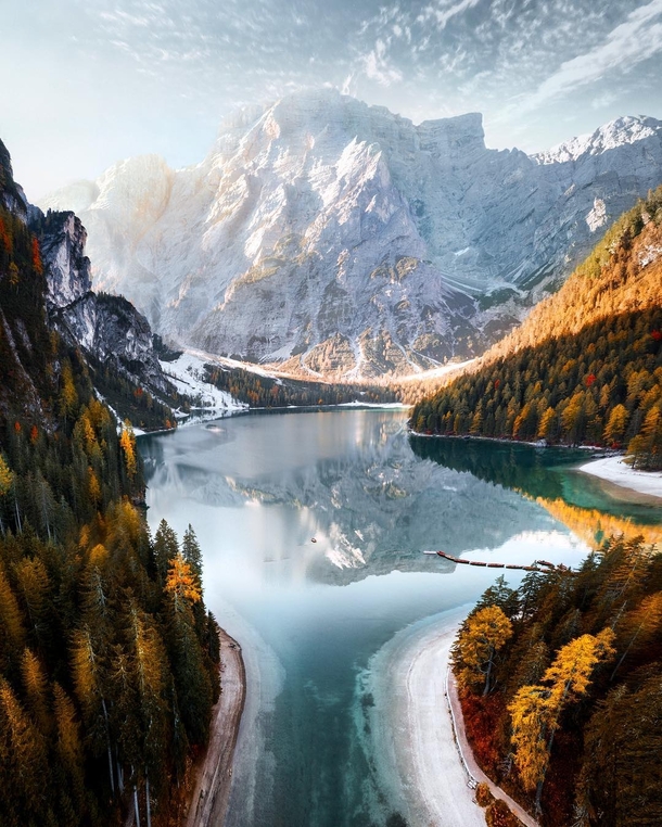 Lago di Braies Italy from Instagram kayvanhuisseling  - xpost from rMostBeautiful