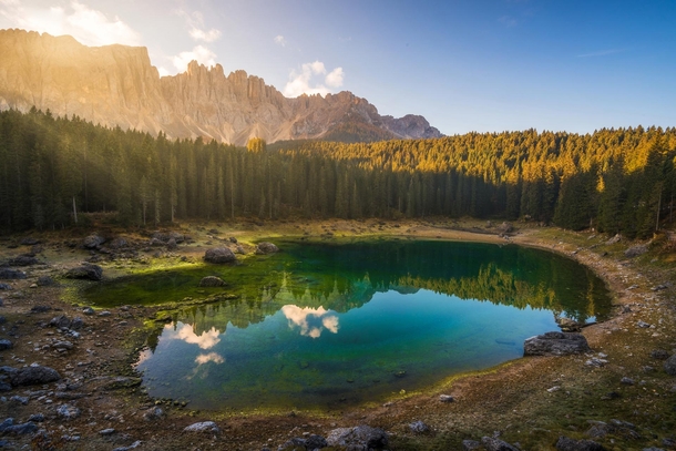 Lago di Carezza Dolomites Italy 