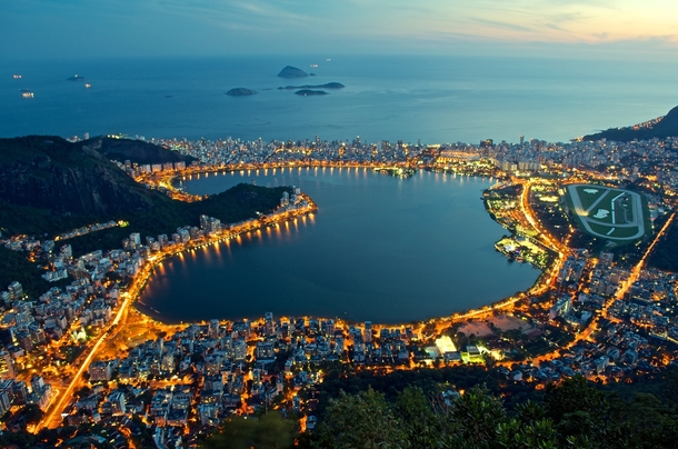 Lagoa Lagoon Neighborhood Rio de Janeiro City Brazil
