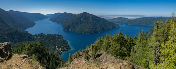 Lake Crescent as seen from Mount Storm King Olympic National Park WA 
