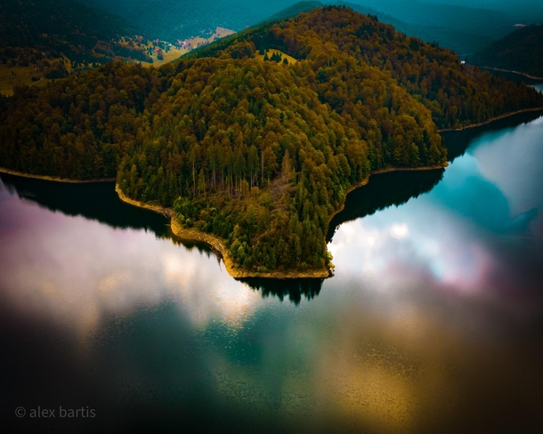 Lake Dragan Apuseni Mountains Romania 