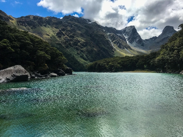 Lake Mackenzie in Fiordland National Park New Zealand - 