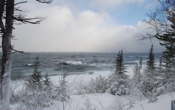 Lake Superior Shore in the Winter 