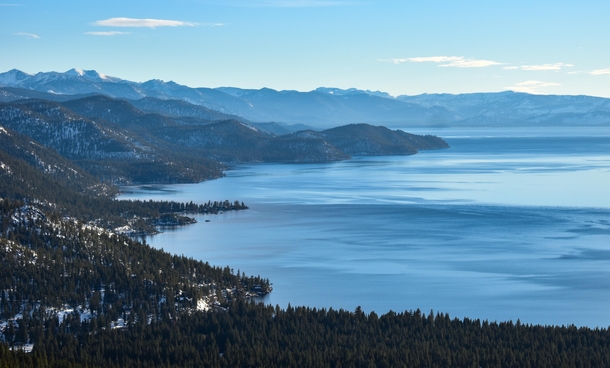 Lake Tahoe California in December 