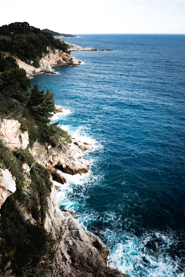 Land meets sea in Dubrovnik Croatia 