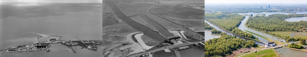 Land reclamation progression over a periode of  years De Blocq van Kuffeler Almere Netherlands 