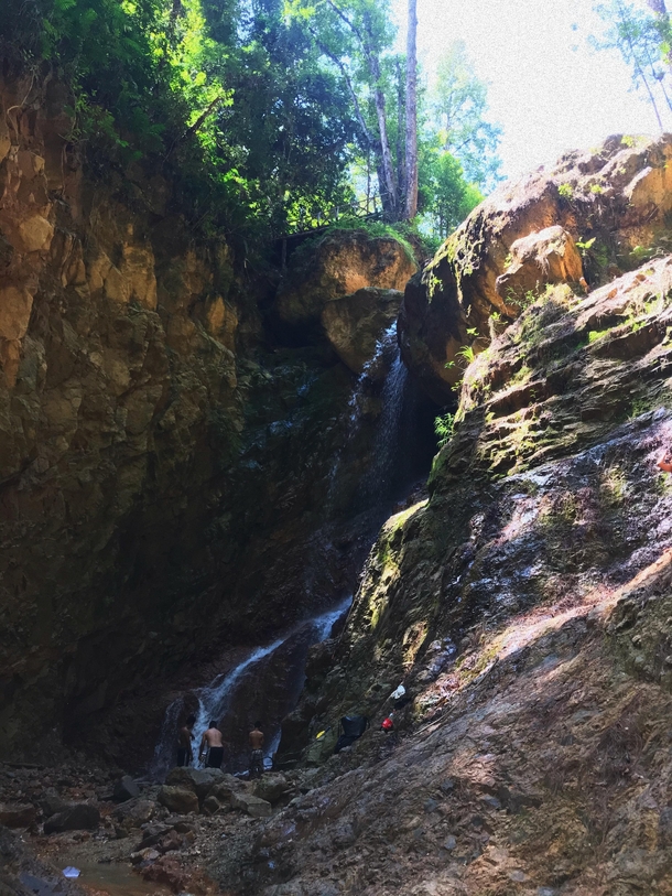 Las Golondrinas Waterfall Valle de ngeles Angels Valley located  mins away from Tegucigalpa Honduras 