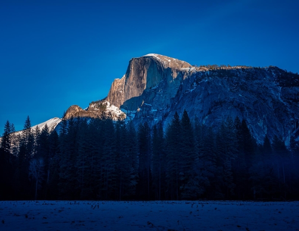 Last Light on Half Dome - The final sundown of  in Yosemite  pmully