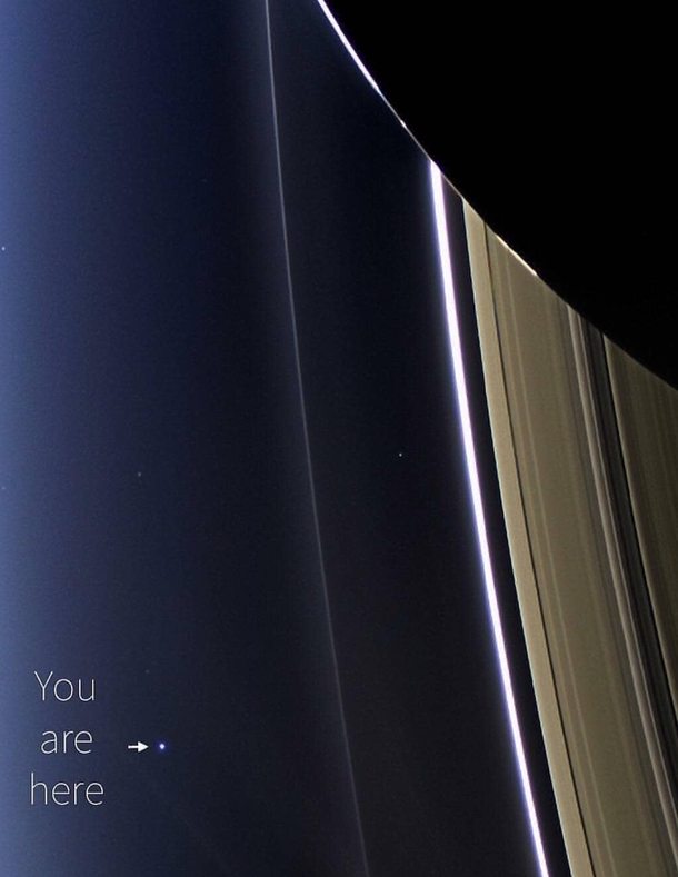 Last pic of Earth taken by NASAs Cassini spacecraft before it went on a death dive into Saturn