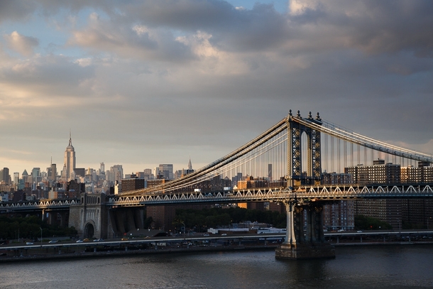 Later afternoon at the Manhattan Bridge 
