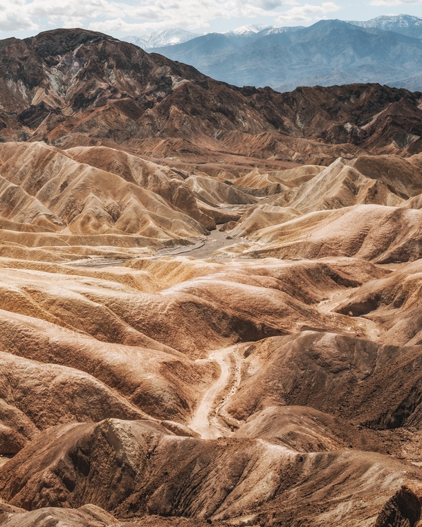 Layers of texture at Zabriskie Point Death Valley CA  IG kylefredrickson