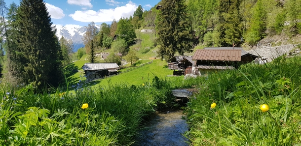 Le Plantorny a hamlet near Isrables Switzerland 