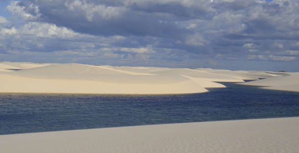 Lenois Maranhenses  Rainwater-filled dunes in northeastern Brazil  x 