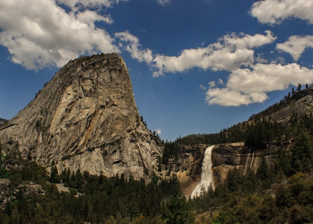 Liberty cap and Nevada Falls Yosemite 