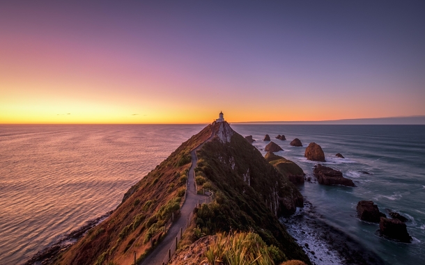 Lighthouse of Nugget Point New Zealand 